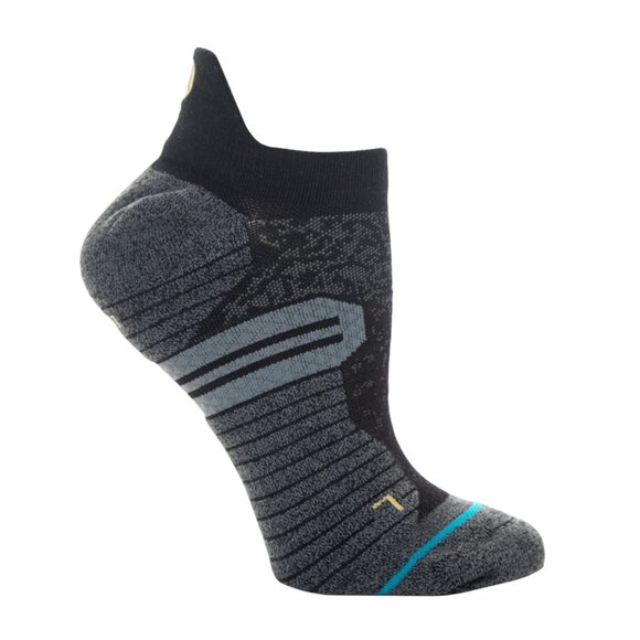 Stance Performance Run Wool Tab ST Low Cut Socks Black Grey Small A248A20RWT - Picture 9 of 11